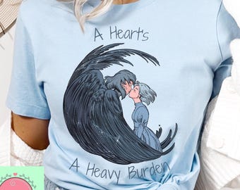 Camiseta de Howl y Sophie, sudadera, sudadera con capucha, camiseta de Studio Ghibli, camiseta de El castillo ambulante, camiseta de regalo de Studio Ghibli, camiseta Y2K