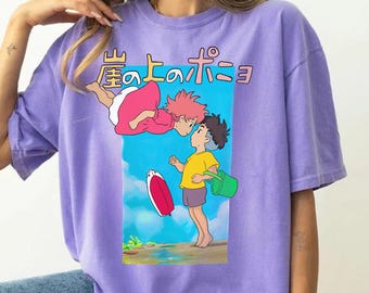 Ponyo & Sosuke Shirt, Sweatshirt, Hoodie, Studio Ghibli Shirt, Ponyo Shirt, Sosuke Shirt, Studio Ghibli Gift Shirt, Y2K Shirt