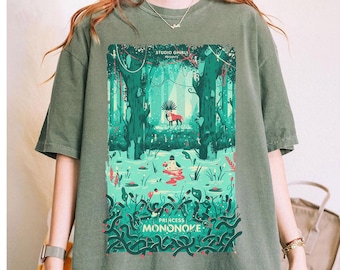 Chemise Kodama Princess Mononoke Forest Spirit, sweat-shirt, sweat à capuche, chemise Studio Ghibli, chemise Mononoke, chemise cadeau Studio Ghibli, T-shirt de l'an 2000