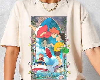 Ponyo & Sosuke Shirt, Sweatshirt, Hoodie, Studio Ghibli Shirt, Ponyo Shirt, Sosuke Shirt, Studio Ghibli Gift Shirt, Y2K Shirt