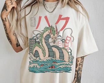 Vintage Spirited Away Haku Shirt, Sweatshirt, Hoodie, Studio Ghibli Shirt, Spirited Away Shirt, Studio Ghibli Gift Shirt, Y2K T-Shirt