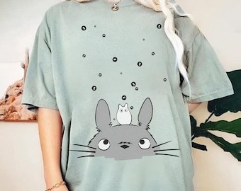 Camiseta vintage de Mi Vecino Totoro, Sudadera, Sudadera con capucha, Camiseta de Studio Ghibli, Camiseta de Totoro, Camiseta Y2K, Camiseta vintage de anime
