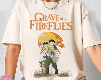 Grave of The Fireflies T-Shirt, Sweatshirt, Hoodie, Studio Ghibli Shirt, Grave of The Fireflies Shirt, Studio Ghibli Gift Tee, Y2K Shirt