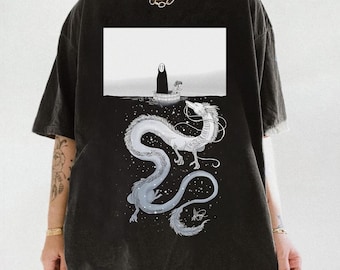 Camiseta, sudadera, sudadera con capucha de El viaje de Chihiro, camiseta de Studio Ghibli, camiseta de Chihiro, El viaje de Chihiro, camiseta de Haku, camiseta de regalo de Studio Ghibli, camiseta Y2K