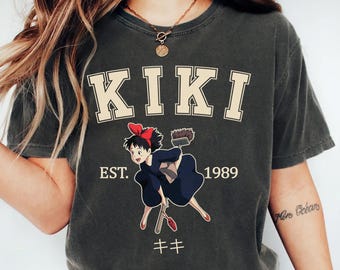 Kiki Est 1989 Shirt, Sweatshirt, Hoodie, Studio Ghibli Shirt, Kiki's Delivery Service Shirt, Studio Ghibli Gift Shirt, Y2K Shirt