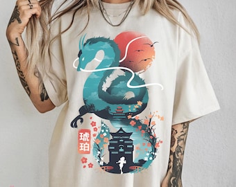 Vintage Spirited Away Haku T-Shirt, Sweatshirt, Hoodie, Studio Ghibli Shirt, Spirited Away Shirt, Studio Ghibli Gift Shirt, Y2K T-Shirt