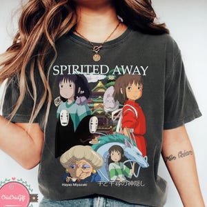 Spirited Away Shirt, Sweatshirt, Hoodie, Studio Ghibli Shirt, Spirited Away Shirt, Haku, Chihiro Shirt, Studio Ghibli Gift Shirt, Y2K Shirt