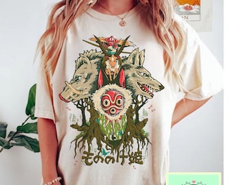 chemise vintage Princess Mononoke Forest Spirit, sweat-shirt, sweat à capuche, chemise Studio Ghibli, chemise Mononoke, chemise cadeau Studio Ghibli, chemise de l'an 2000