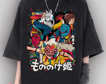 Vintage Princess Mononoke Shirt, Sweatshirt, Hoodie, Studio Ghibli Shirt, Mononoke Shirt, Studio Ghibli Gift Shirt, Y2K Shirt