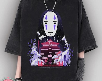 Vintage Spirited Away No Face Shirt, Sweatshirt, Hoodie, Studio Ghibli Shirt, Spirited Away Shirt, Studio Ghibli Gift Shirt, Y2K Shirt