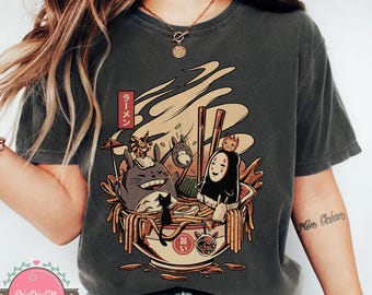 Spirited Away Ramen Shirt, Sweatshirt, Hoodie, Studio Ghibli Shirt, Spirited Away Shirt, Totoro Shirt, Studio Ghibli Gift Shirt, Y2K Shirt