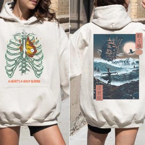 Howl&#39;s Moving Castle Calcifer Shirt, Sweatshirt, Hoodie, Studio Ghibli Shirt, Howls Moving Castle Shirt, Studio Ghibli Gift Shirt, Y2K Shirt