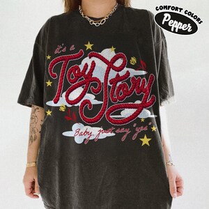 Vintage It’s A Toy Story Comfort Colors Shirt, Baby Just Say Yes Tee, Western Jessie T-Shirt, Disney World Family Trip Outfit, Tay Story Top image 5