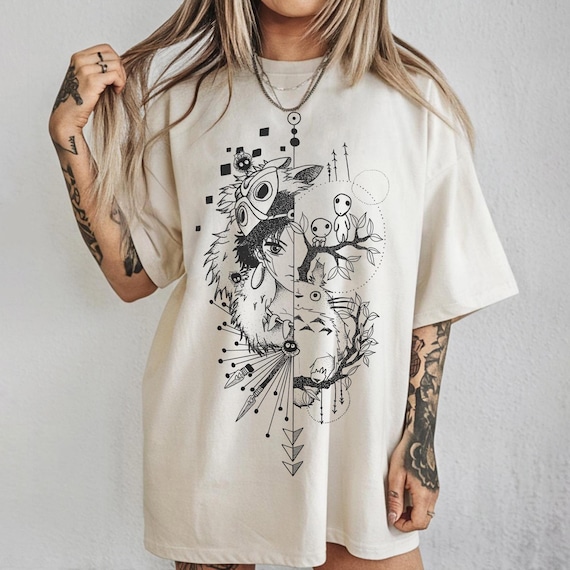 Vintage Princess Mononoke Shirt, Sweatshirt, Hoodie, Studio Ghibli Shirt, Mononoke Shirt, San Shirt, Studio Ghibli Gift Shirt, Y2K T-Shirt