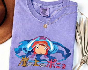 Vintage Ponyo Shirt, Sweatshirt, Hoodie, Studio Ghibli Shirt, Ponyo Shirt, Studio Ghibli Gift Shirt, Y2K Shirt