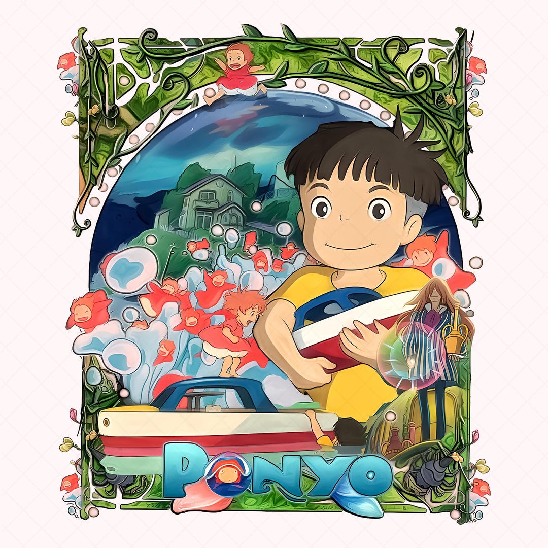 Ponyo Png, Studio Ghibli PNG, My Neighbor Totoro PNG, Princess Mononoke ...