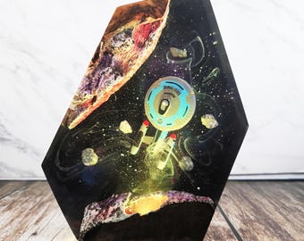 Handmade Star Trek USS 1701C Figure Night Light, Star trek Spaceship model, NCC-1701C model, Gift for kids, birthday gift, gift for dad idea