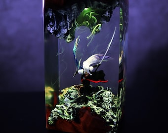 Lámpara de noche única, lámpara con personajes de videojuegos, lámpara personalizada para gamers, lámpara decorativa para sala de juegos, lámpara LED RGB decorativa para la habitación, lámpara de noche como regalo de cumpleaños.