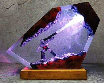 Custom birthday idea Gift 2026, Custom MEGATRON robot night light, Mother's Day gift, Father's Day gift, Resin Art ,Transformers robot model