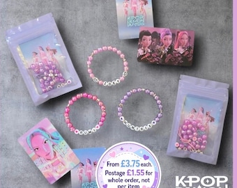 K-Pop Demon Hunters Inspired DIY Bracelet Kit, Girls Party Favour, Party Bag Filler, Personalised Kids Craft UK