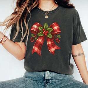 Coquette Christmas Shirt, Coquette Bow Shirt, Xmas Coquette Shirt, Christmas Bow Shirt, Christmas Gift Shirt, Holiday Shirt, Girly Christmas