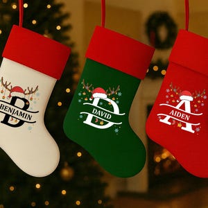 2025 Family Xmas Stockings with Name, Personalized Christmas Stockings, Christmas Stocking,  Holiday Stockings, Monogram Stockings for Gift