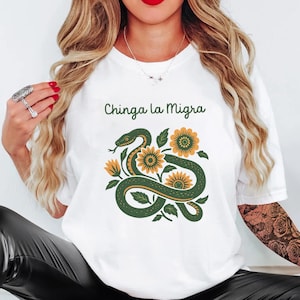 Comfort Colors Chinga La Migra Shirt, Immigrant Rights Protest Shirt, Abolish ICE Shirt, Progressive Activist Shirt, Mexicans Pride Tshirt