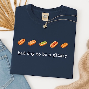 Bad Day to Be a Glizzy Shirt, Funny Comfort Colors Shirt, Fourth of July USA Shirt, Retro Hot Dog Shirt, Memorial Day Shirt, Labor Day Shirt