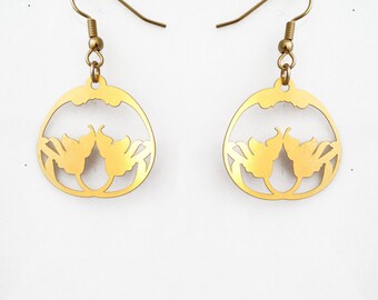 Fleur Nouveau Earrings Gold