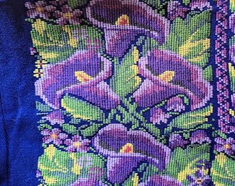 Handwoven Calla Lily Embroidered Huipil