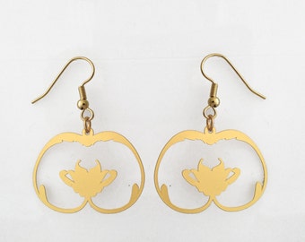 Fleur Nouveau Earrings Gold