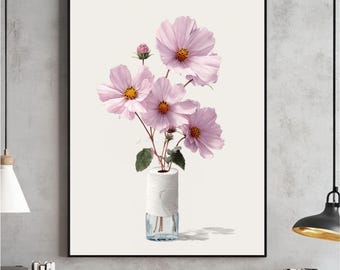 Klopapier Rolle Pflanze Wandbild, Aquarell Illustration, Modernes Badezimmer Gemälde, Botanischer Druck, Minimalistisches Toiletten Poster, Digitaler Download