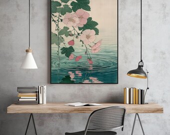 Cherry Blossom Floral Print, Japanese Wabi Sabi Art (digital File