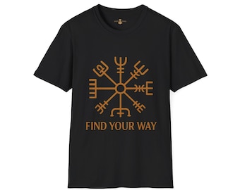 Vegvísir Viking Compass Shirt - Norse Mythology T-Shirt - Find Your Way - Bifröst Apparel Foundation Line