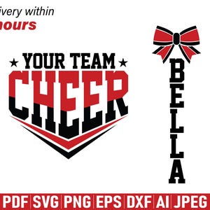 Cheer svg png, Cheer Team template svg, Cheer Mom svg, Cheerleader svg, Cheer Team svg, Custom Cheer shirt svg, Cheer Sublimation Cut files