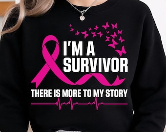 Cancer Survivor png, I'm a Survivor svg, Breast Cancer Awareness svg, Breast Cancer svg, Breast Cancer Ribbon svg, Cancer Sublimation Design