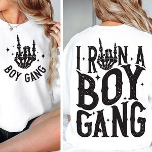 I Run A Boy Gang svg png, Boy Mom png, Boy Mama svg, Mother&#39;s Day svg, Life is Better with My Boys png,  Skeleton svg, Boy Mom Sublimation