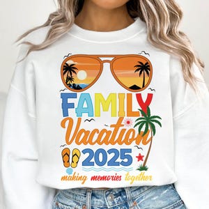 Family Vacation 2025 PNG: Summer Trip Design (Digital Download