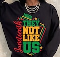 They Not Like Us svg png, Juneteenth 1865 png, Afro Juneteenth png, Black History Month Sublimation png, Independence Day Shirt Design png