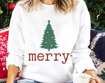 Merry Christmas Tree svg, Christmas Xmas Tree svg, Cricut Cut File, Merry Tree svg, Christmas Saying svg, Christmas Shirt svg, Holiday svg