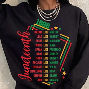 Juneteenth SVG Bundle: Dream Like Leaders, Black History (Digital Files)