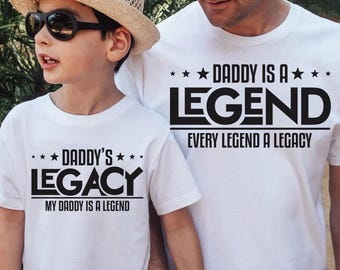 Legend and Legacy svg, Fathers Day Matching png, Dad and Son svg, Fathers Day shirt png, Fathers Day Gift png, Legend Legacy Shirts svg png