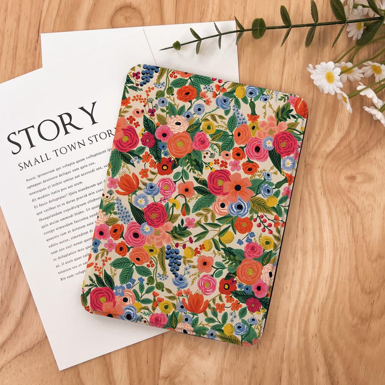 Retro Flowers Kindle Case 2024 Kindle Paperwhite 7", Kindle 12th Gen ...