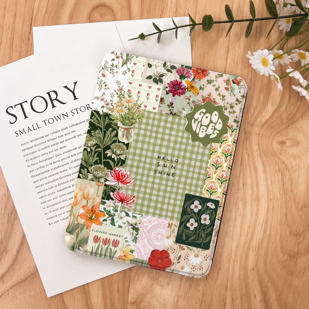 Flower Collage Kindle Case 2024 Kindle Paperwhite 7", Kindle 12th Gen ...