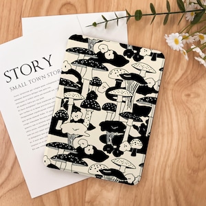 Mushroom Kindle Case 2024 Kindle Paperwhite 7&quot;, Kindle 12th Gen Cover, Paperwhite 11th 6.8&#39;&#39;, Colorsoft Strap Case, Auto Sleep/Wake