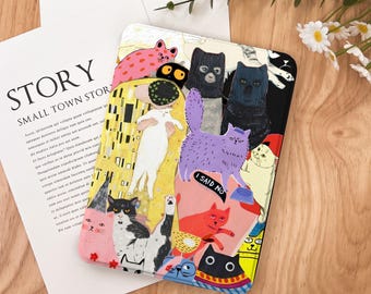 Cat Collage Kindle Case 2024 Kindle Paperwhite 7&quot;, Kindle 12th Gen Cover, Paperwhite 11th 6.8&#39;&#39;, Colorsoft Strap Case, Auto Sleep/Wake