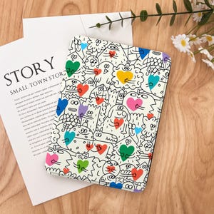 Cartoon Line Sketch Kindle Case 2024 Kindle Paperwhite 7&quot;, Kindle 12th Gen Cover, Paperwhite 11th 6.8, Colorsoft Strap Case, Auto Sleep/Wake