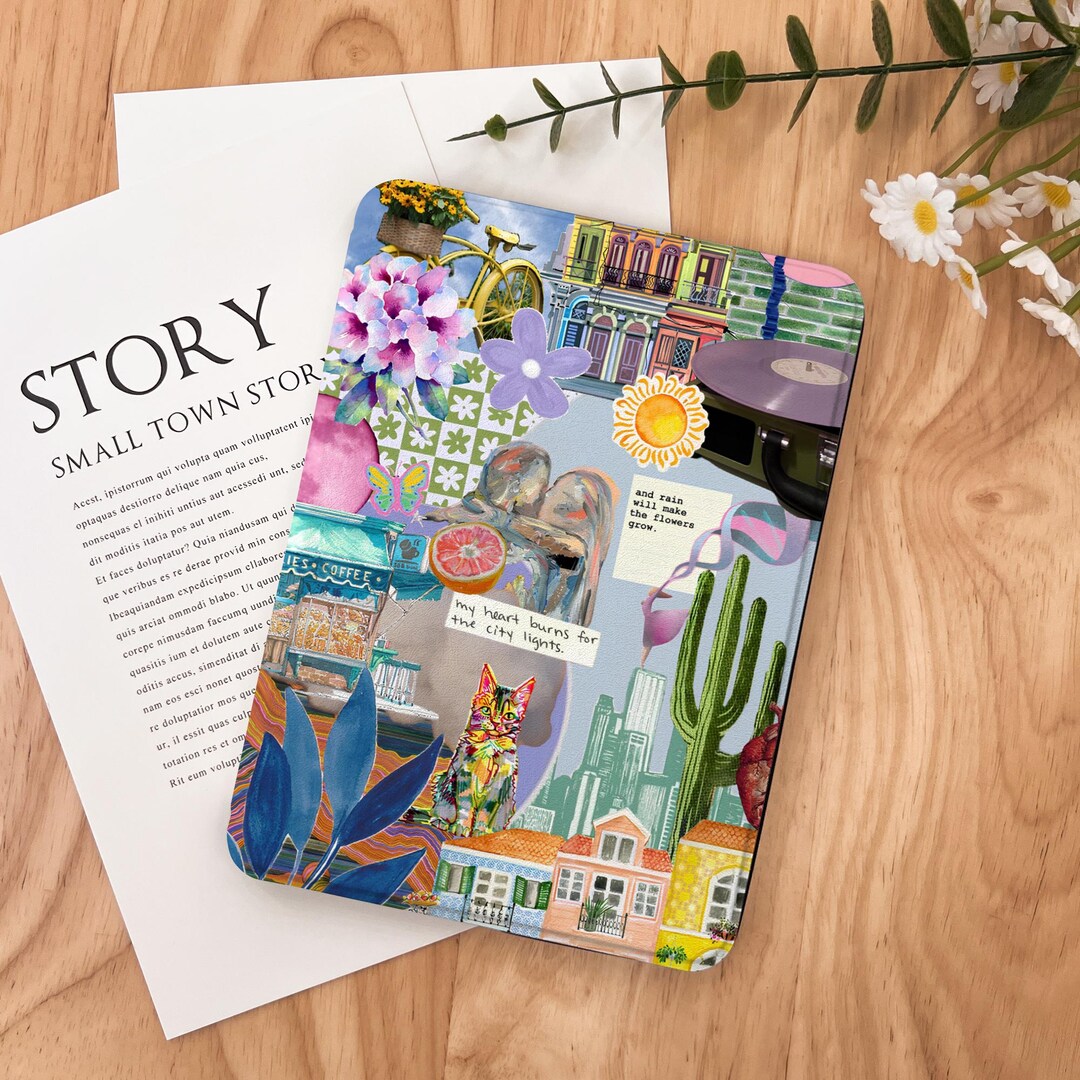 Plant Cat Collage Kindle Case 2024 Kindle Paperwhite 7", Kindle 12th ...