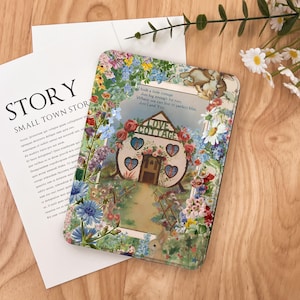 Love Cottage Kindle Case 2024 Kindle Paperwhite 7&quot;, Kindle 12th Gen Cover, Paperwhite 11th 6.8&#39;&#39;, Colorsoft Strap Case, Auto Sleep/Wake
