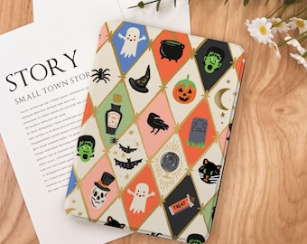 Halloween Diamond Pattern Kindle Case 2024 Kindle Paperwhite 7", Kindle 12th Gen Cover, Paperwhite 11, Colorsoft Strap Case, Auto Sleep/Wake